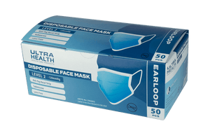 Ultra Health Face Mask Level 2 Surgical - Ear Loop