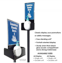 Load image into Gallery viewer, Metal/ Acrylic Stand Sanitiser Holder

