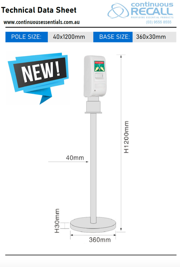 Sanitiser Dispenser Auto & Stand Duo Kit - Image 7