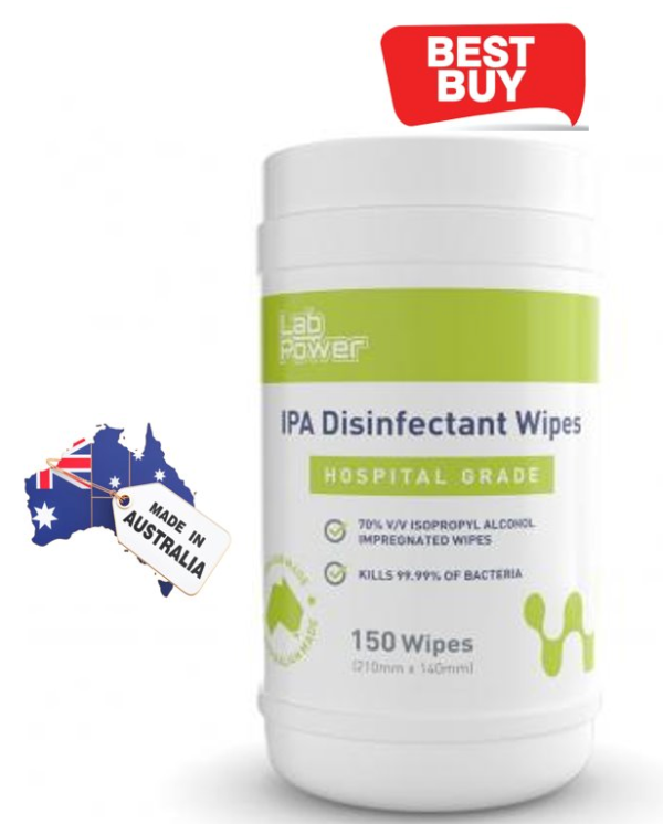 Alcohol Wipes – 70% Isopropyl -Australia Made 150 Wipes